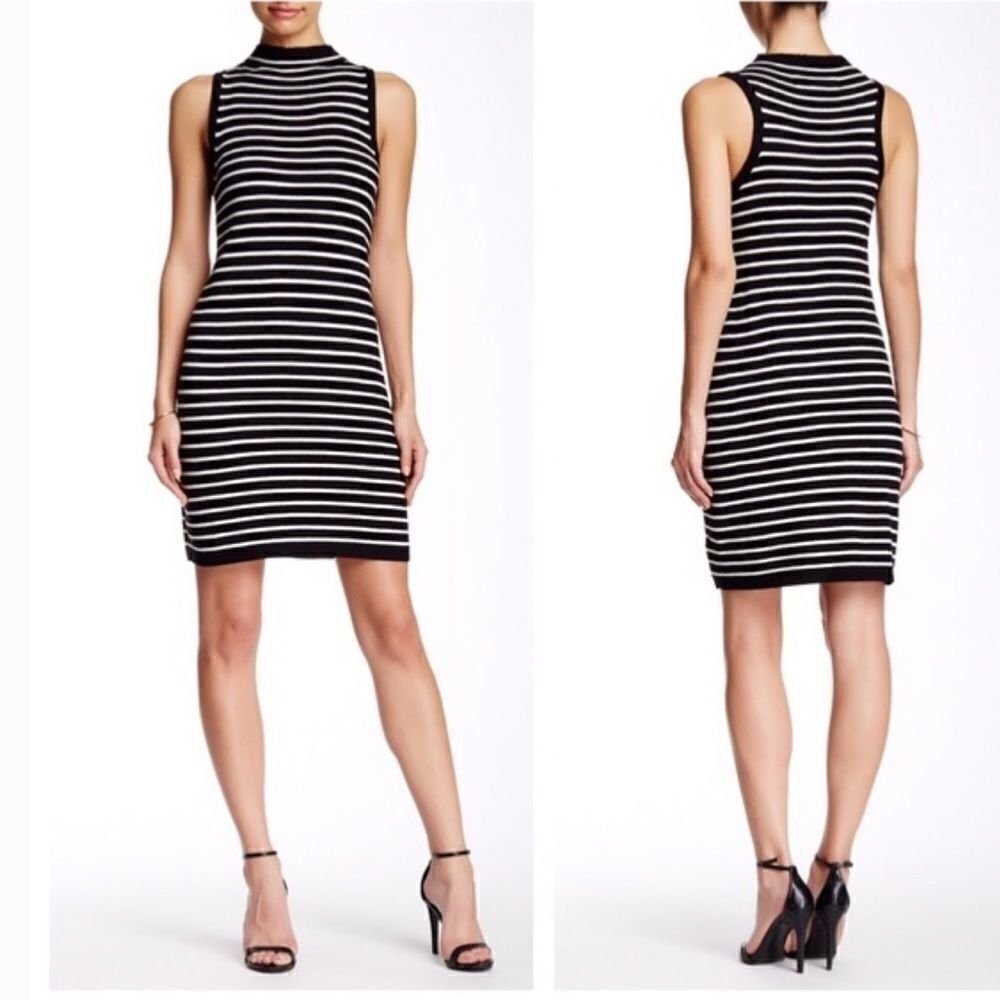 Cupcakes & Cashmere Piper Highneck Knit Dress Xs